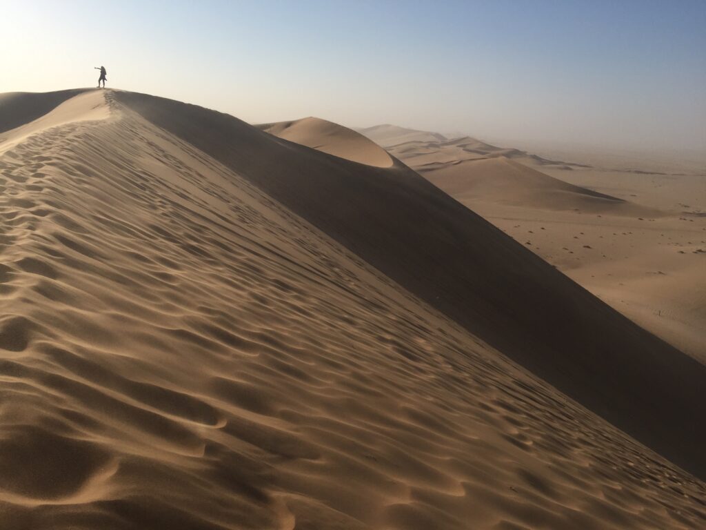 Climbing Dune 7 Namibia