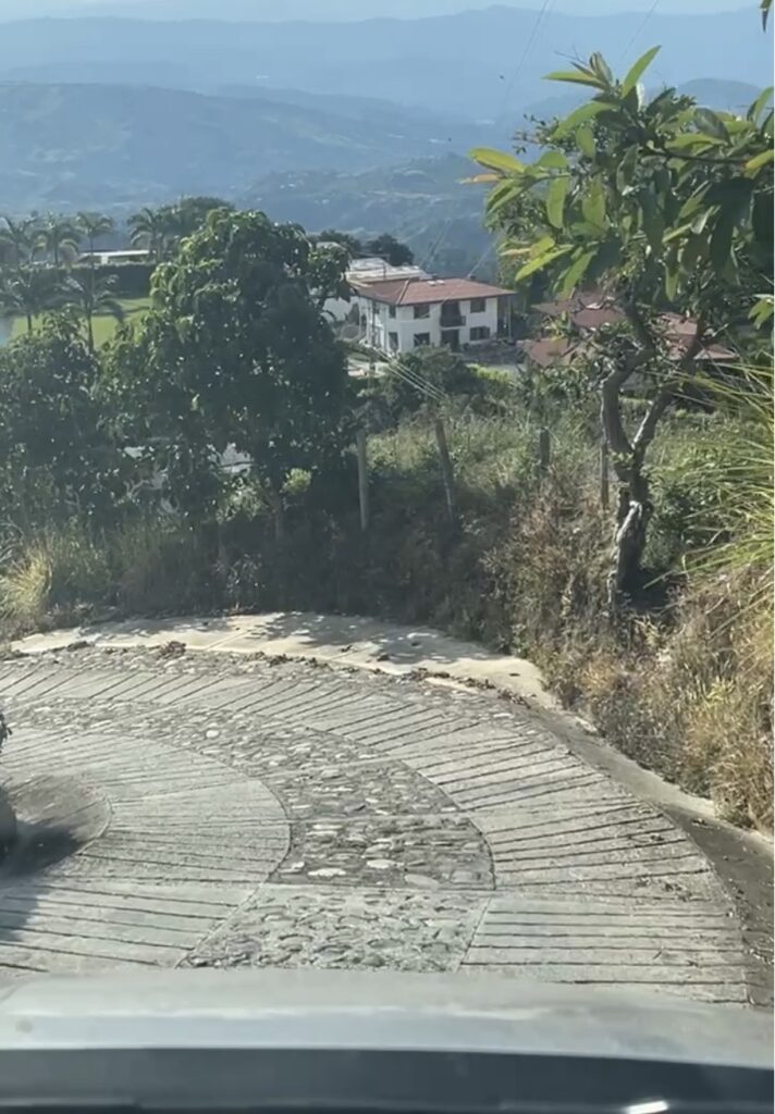 Road in Manizales, Colombia